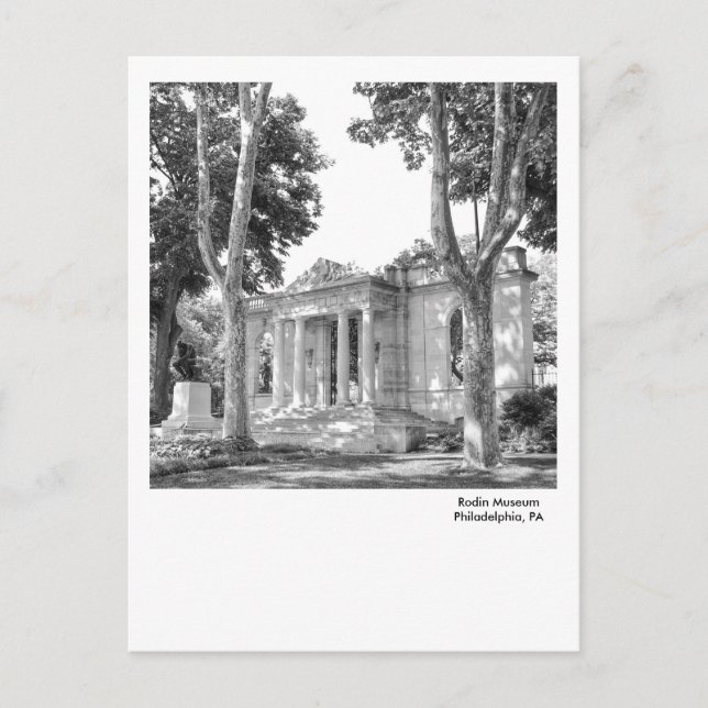 Postal Museo Filadelfia Postcard-Rodin (Anverso)