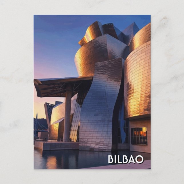 Postal Museo Guggenheim Bilbao Viaje (Anverso)