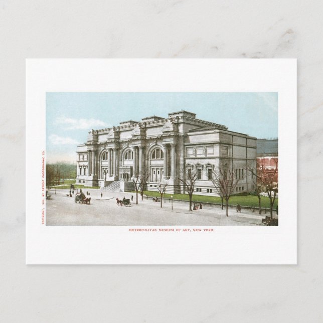 Postal Museo Metropolitano de Arte de Nueva York (Anverso)