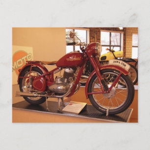 Postal Museo MOTO de Motocicleta Vintage Jawa 250
