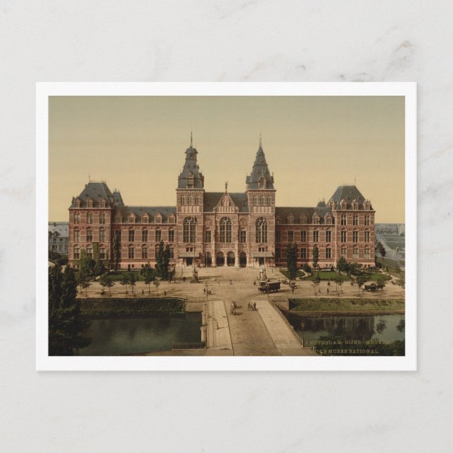 Postal Museo Nacional, Amsterdam, Países Bajos (Anverso)