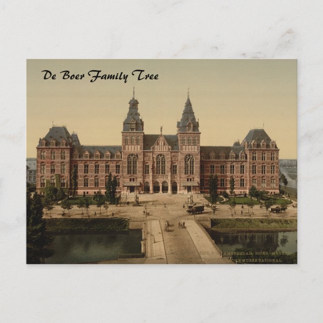 Postal Museo Nacional, Amsterdam, Países Bajos (Anverso)