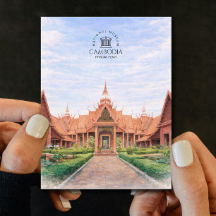 Postal Museo Nacional de Camboya   Phnom Penh, Elegante