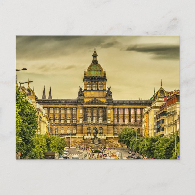 Postal Museo Nacional de Praga (Anverso)