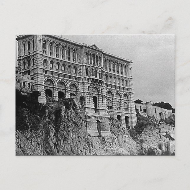 Postal Museo Oceanográfico de Mónaco Vintage (Anverso)