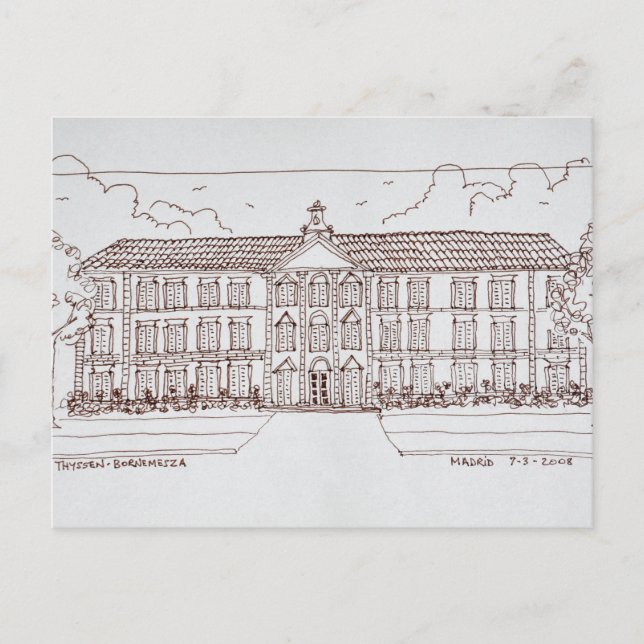 Postal Museo Thyssen-Bornemisza | Madrid (España) (Anverso)