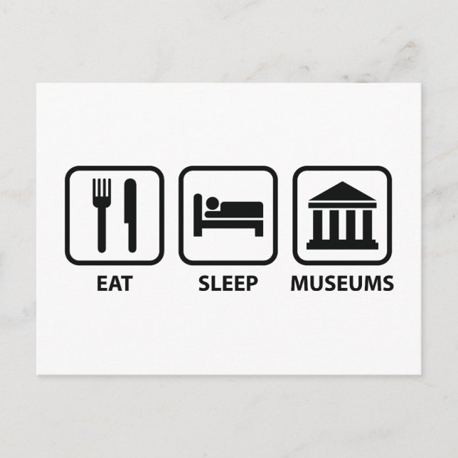 Postal Museos de sueño de comer (Anverso)