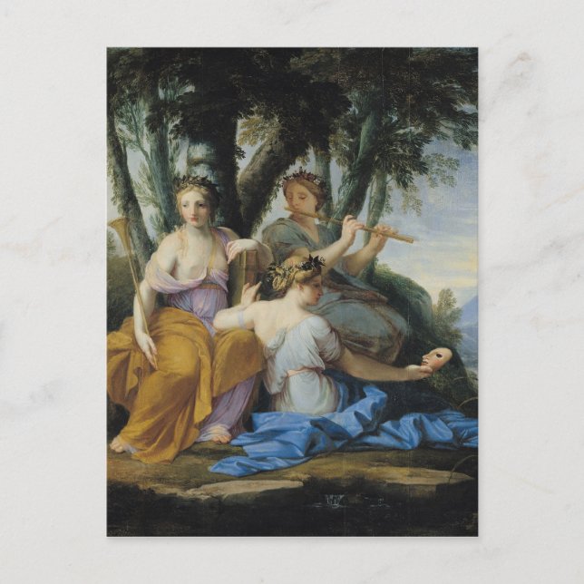 Postal Muses, Clio, Euterpe y Thalia, c.1652-55 (Anverso)