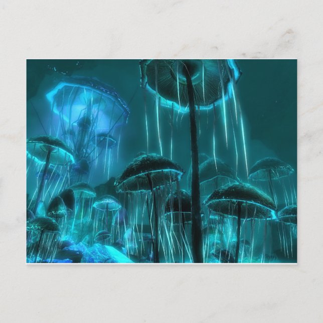 Postal Mushroom Jellyfish (Anverso)