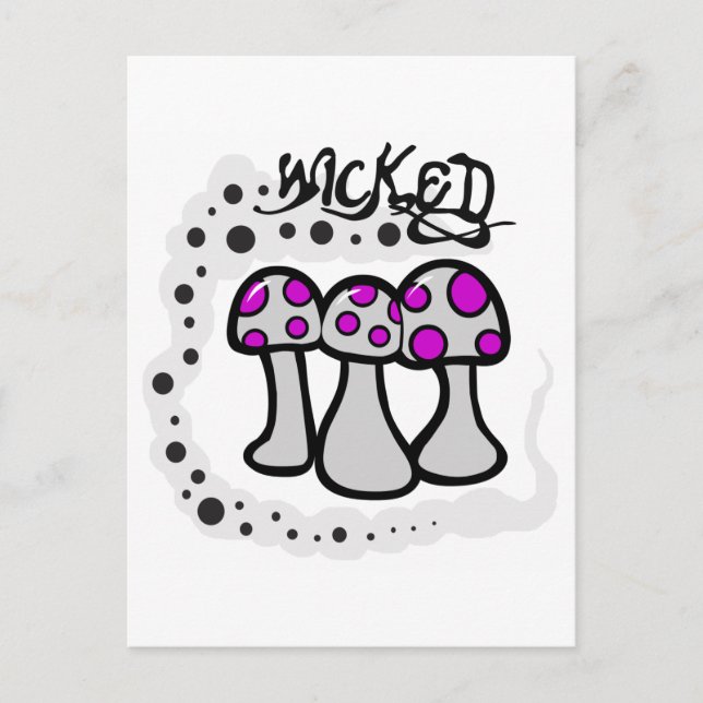 Postal Mushroom malvado (Anverso)
