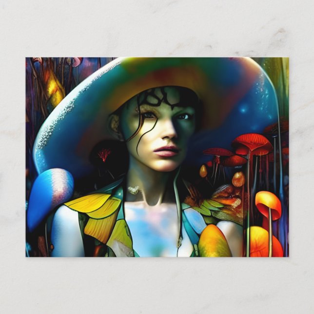 Postal Mushroom Woman (Anverso)