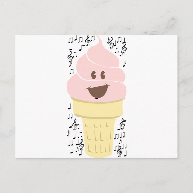 Postal Music Instruments anota canciones de baile teclas  (Anverso)