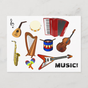 Postal ¡Música!