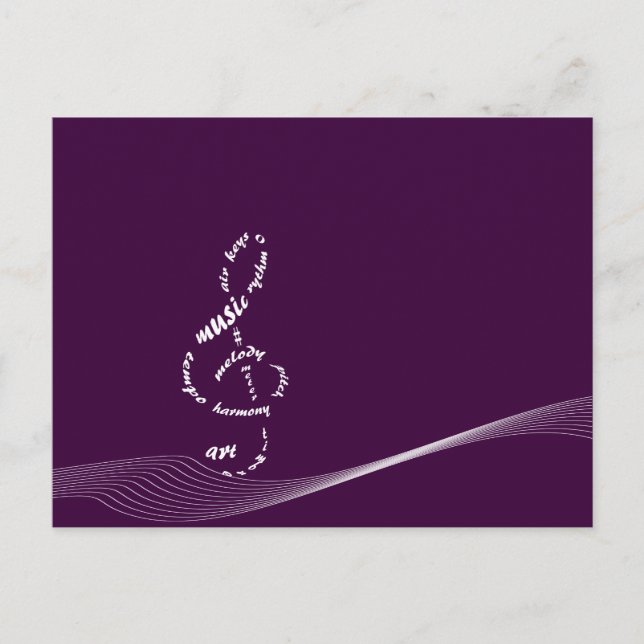 Postal música a mis oídos - temblor blanco (Anverso)