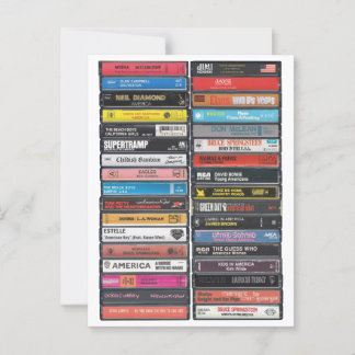 Postal Música Americana - Impresión de cassette de USA An