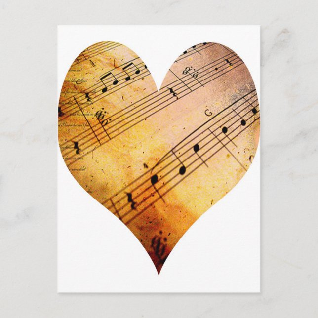 Postal música antigua (Anverso)