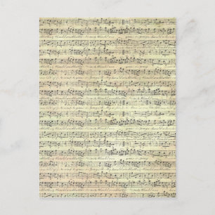 Postal música antigua