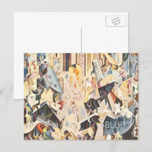 Postal Música antigua, Jazz Art Déco, Rapsodia en Azul