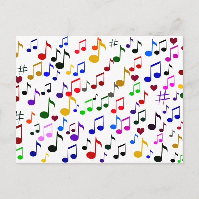 Postal Música con amor (Anverso)