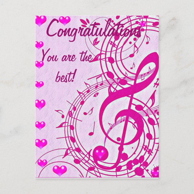 Postal Música de amor_ (Anverso)