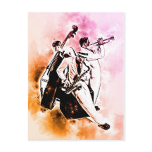 Música de banda JAZZ Música acuarela única