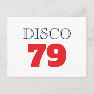 Postal Música de Entretenimiento Disco 79 Pop Art Retro