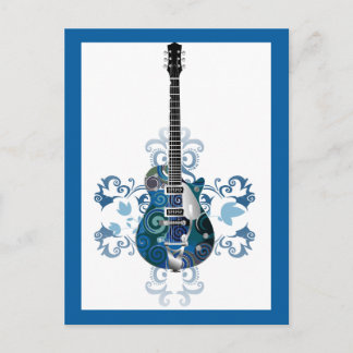 POSTAL MÚSICA DE GUITARRA DE LOS VECTORES DE TORNILLO DE