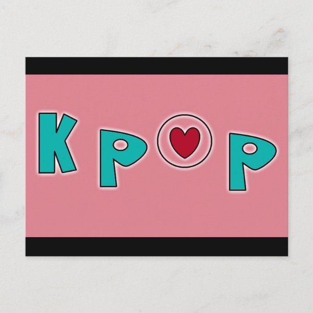 Postal Música de KPOP (Anverso)