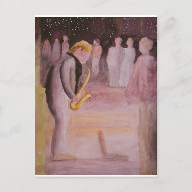 Postal Música de la calle (Anverso)