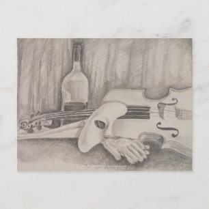 Postal "Música de la noche", de T.S. Tire Postcard