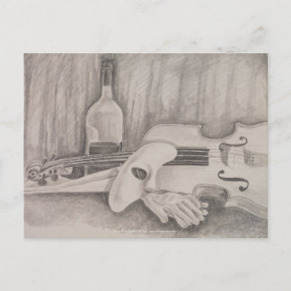 Postal "Música de la noche", de T.S. Tire Postcard