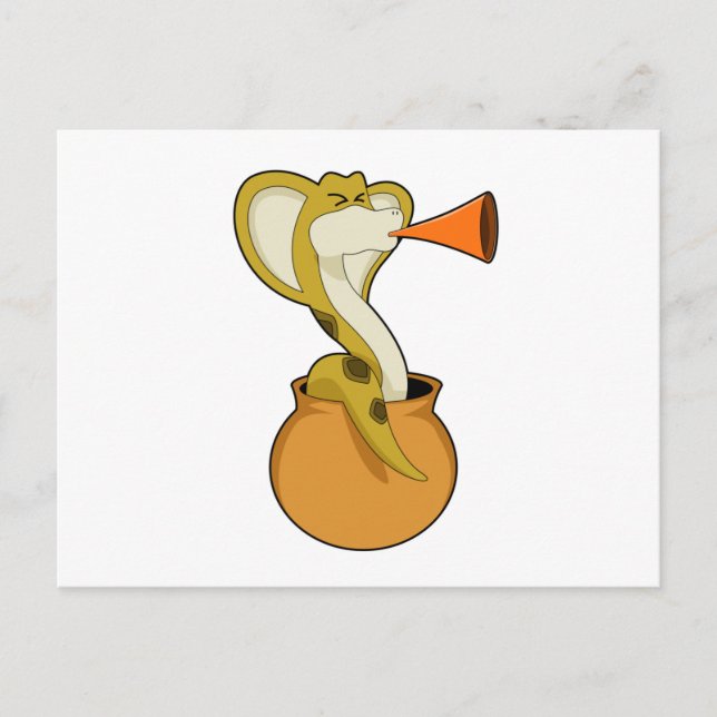 Postal Música de la Trompeta de la Serpiente (Anverso)