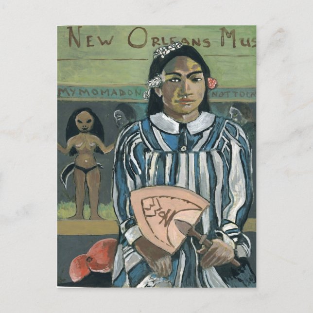 Postal Música de Nueva Orleans, fan de WWOZ (Anverso)