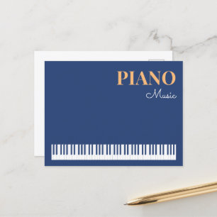 Postal Música de Piano Instrumento Musical Moderno Elegan