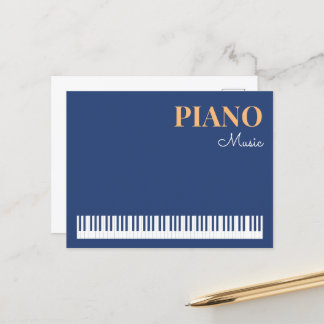 Postal Música de Piano Instrumento Musical Moderno Elegan