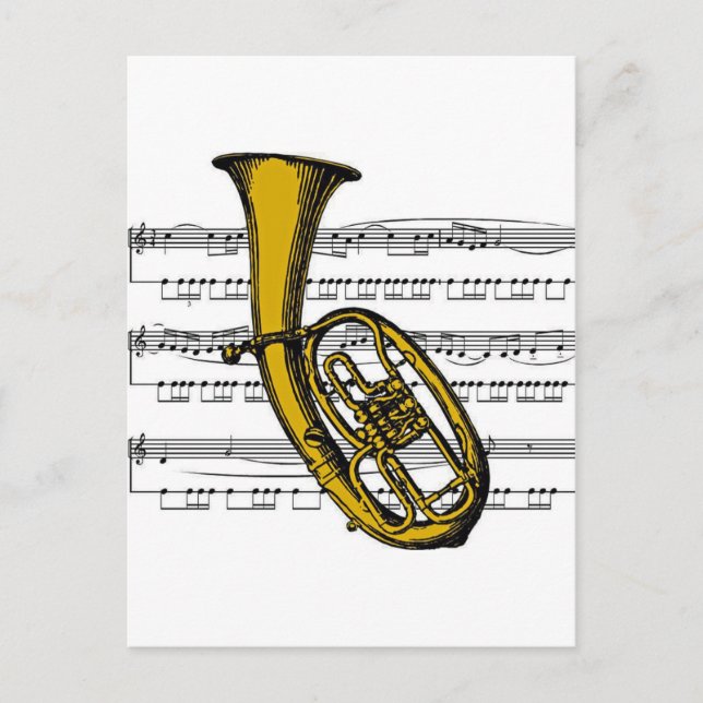 Postal Música de Tuba 04 B (Anverso)