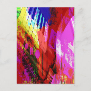 Postal música, decoración de piano (16)