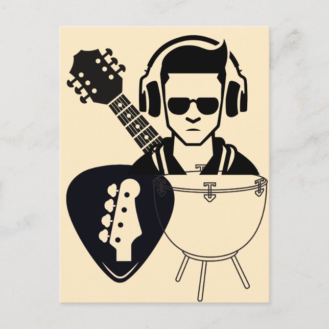 Postal Música en abundancia (Anverso)