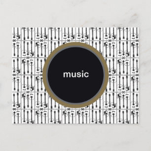 Postal música, guitarras