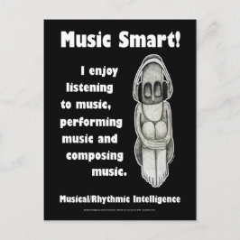 Postal Música inteligente - en blanco