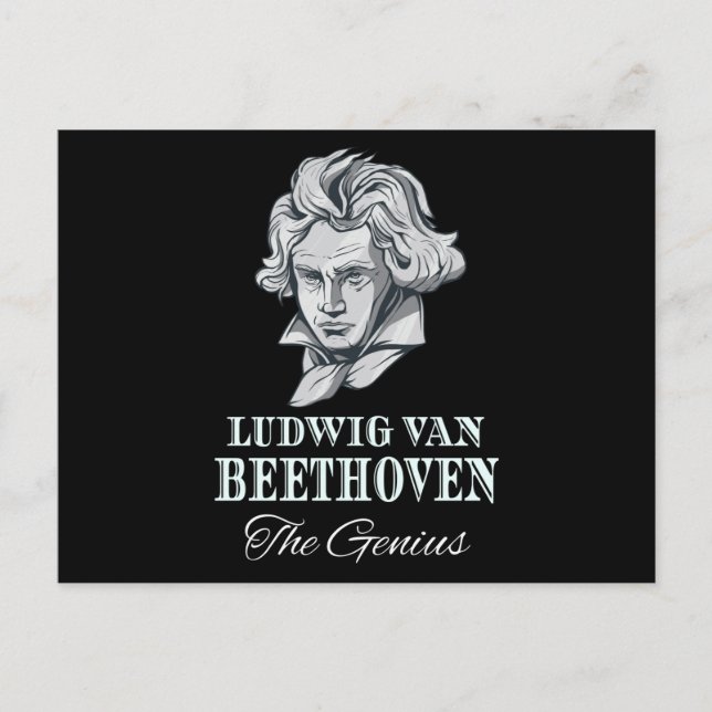 Postal Música - Ludwig Van Beethoven El genio (Anverso)