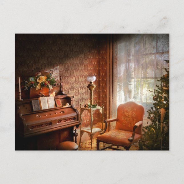 Postal Música - Órgano - Listo para los Caroleros (Anverso)