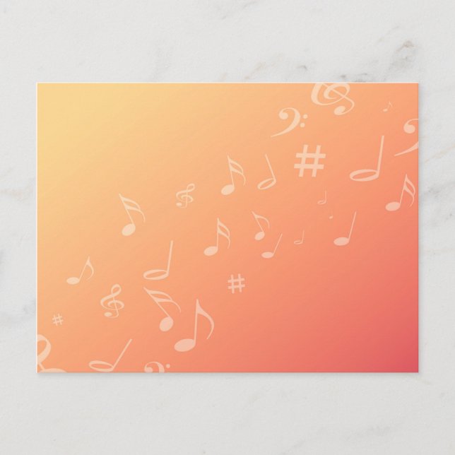 Postal Música Peach (Anverso)