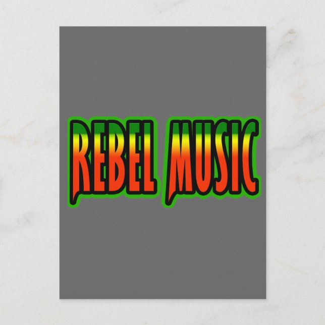 Postal Música rebelde (Anverso)