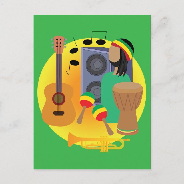 Postal Música Reggae (Anverso)