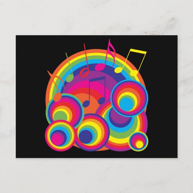 Postal Música retro (Anverso)