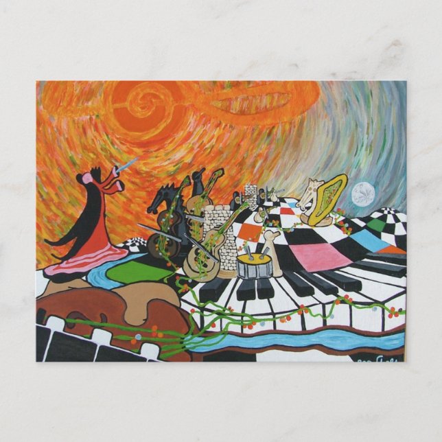 Postal Música sin Tierra (Anverso)