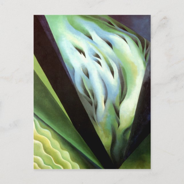 Postal Música verde azul (Anverso)