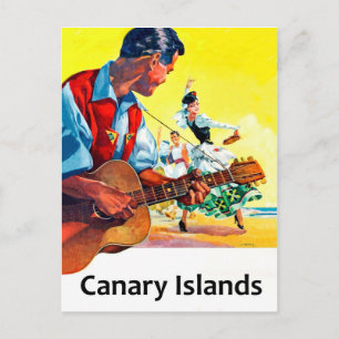Postal Música y baile en las Islas Canarias