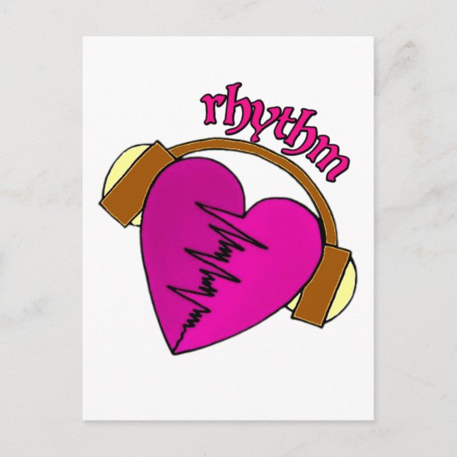 Postal música y latidos (Anverso)